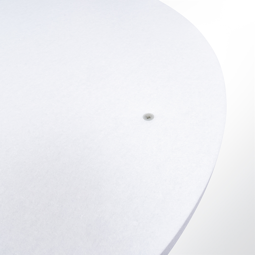 Artikelbild QP Schallabsorber-Kreis rund aus 100% recyclebarem PET in weiß D: 600mm