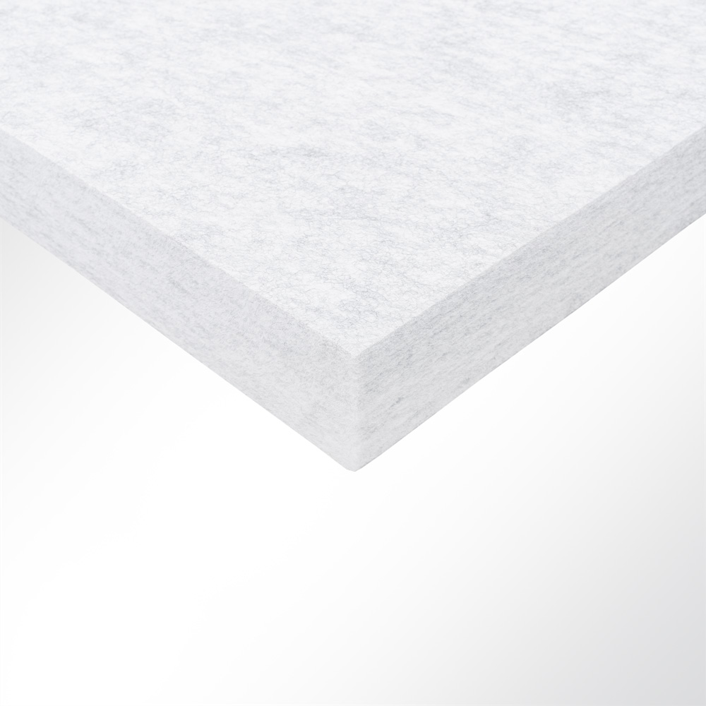 Artikelbild Bluefiber PAD PET Vlies Akustikplatten Schallabsorber 2500g/m² 50mm B1 hellgrau marmor 620x625mm