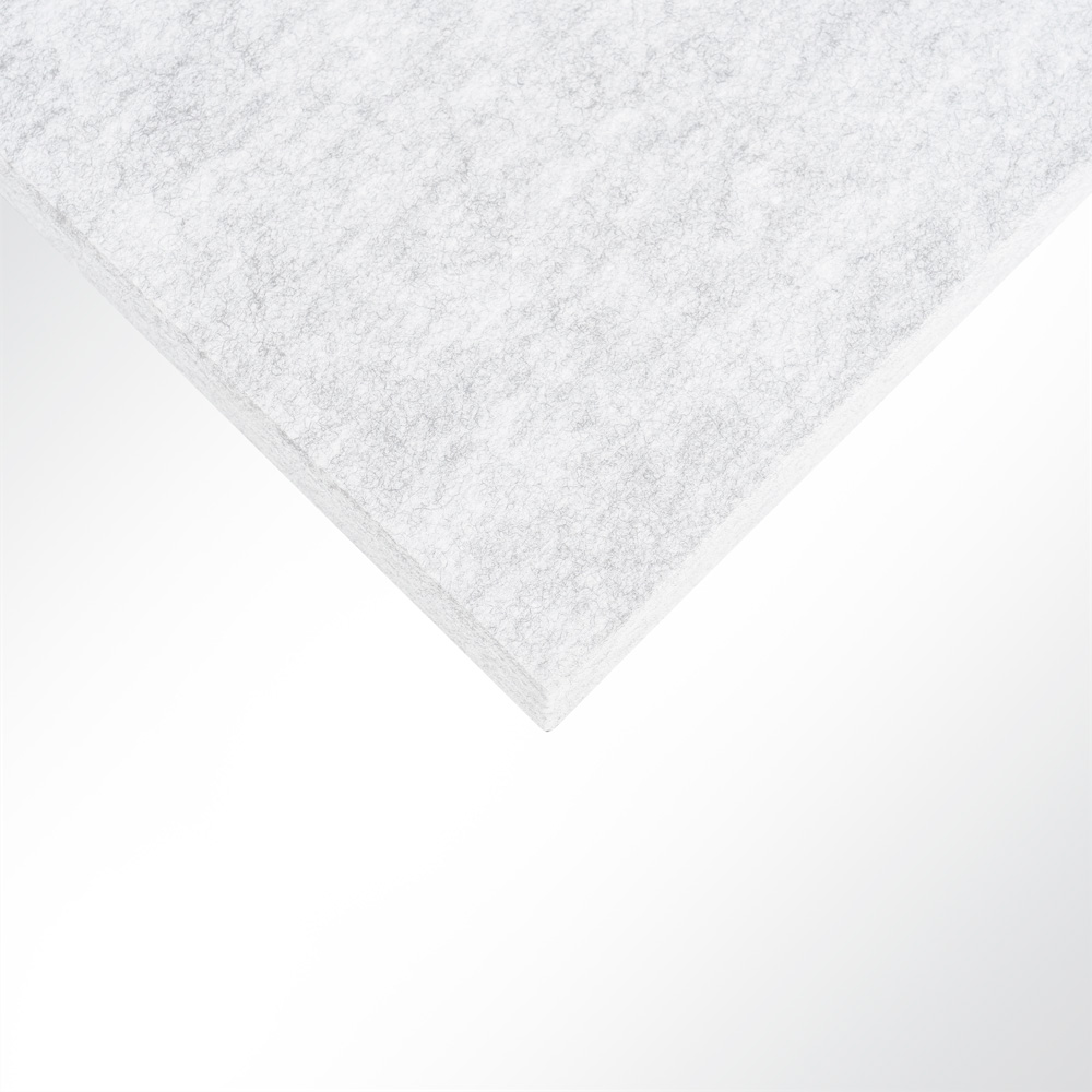 Artikelbild QP Akustikpaneele Schallabsorber Deckensegel bluefiber tec based B1 2500g/m² hellgrau marmor 620x625x50mm