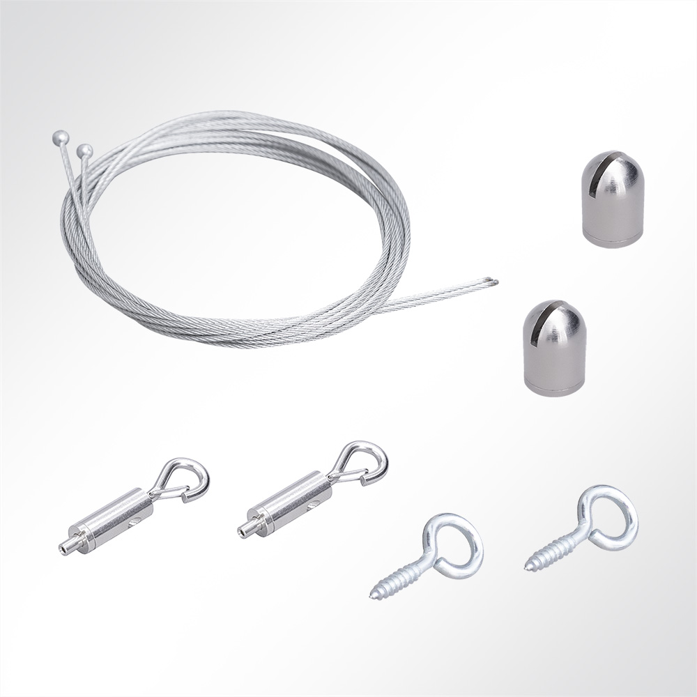 Artikelbild QP Akustik Baffeln PET Vlies 1250g/m² inkl. Abhängeset weiß 250x620x25mm weiß