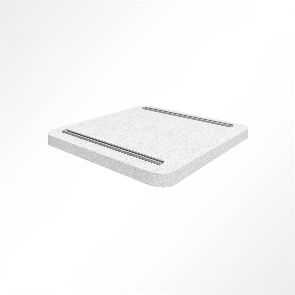 Artikelbild QP Akustikpaneele Deckensegel runde Ecken B1 2500g/m² hellgrau 620x625mm
