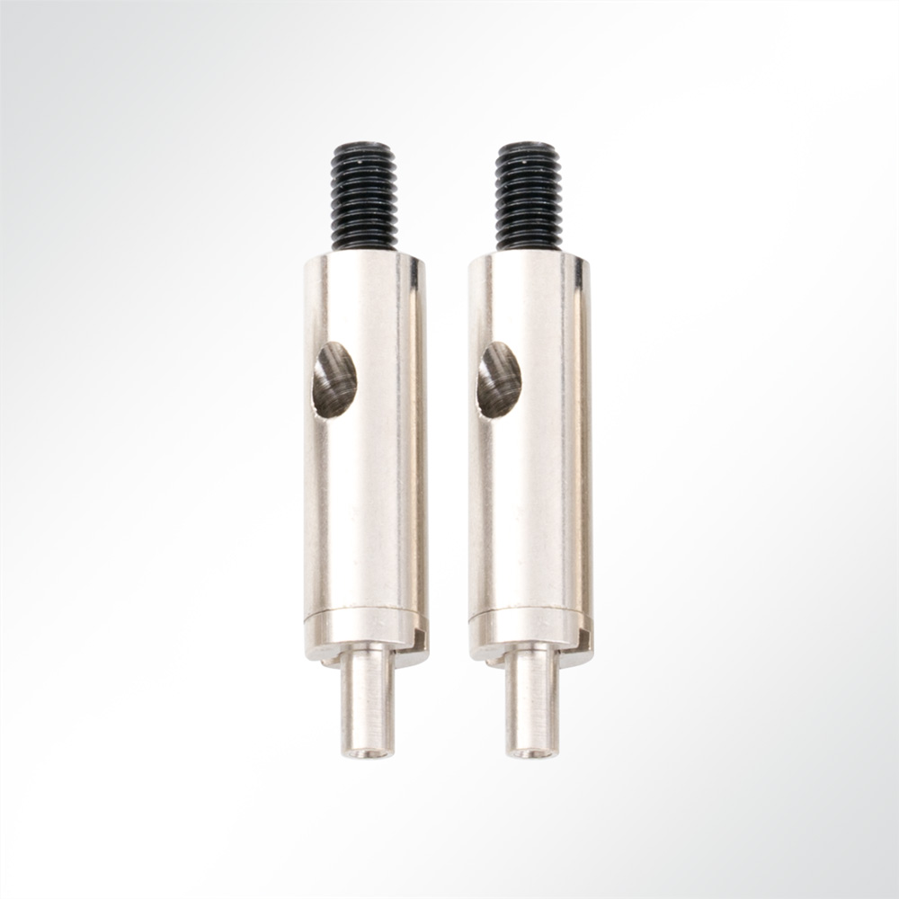 Artikelbild Abhängeset 2-fach für Akustikelemente mit Nutenstein M5 Drahtseil Ø1,5mm 1,5m