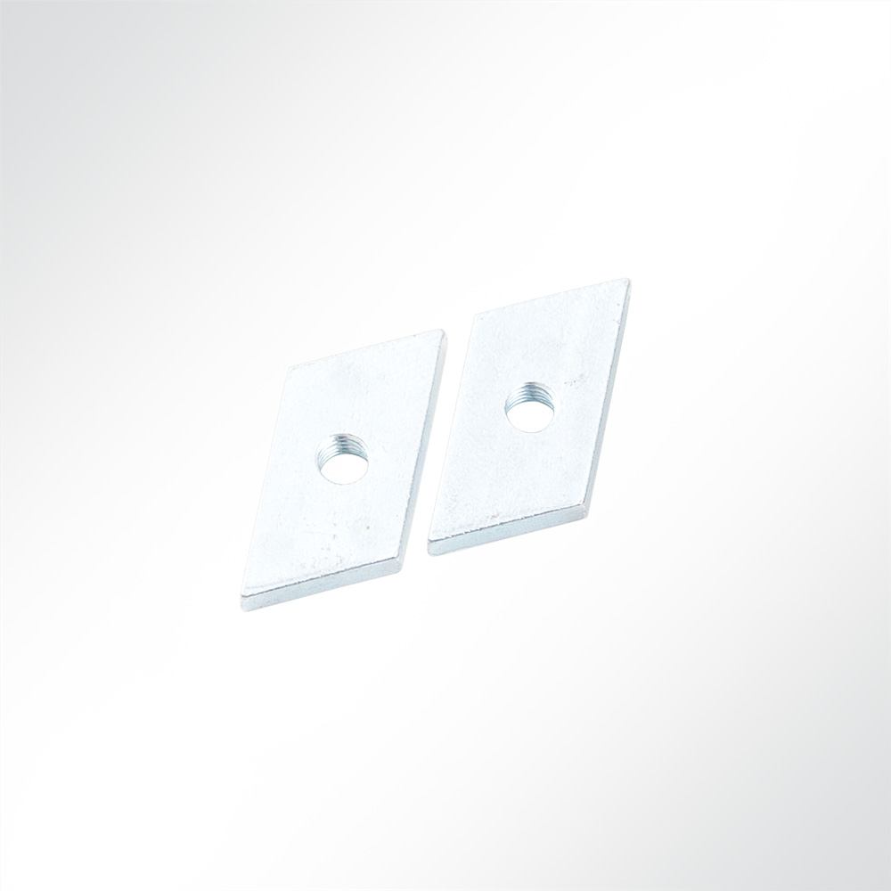 Artikelbild Abhängeset 2-fach für Akustikelemente mit Nutenstein M5 Drahtseil Ø1,5mm 1,5m