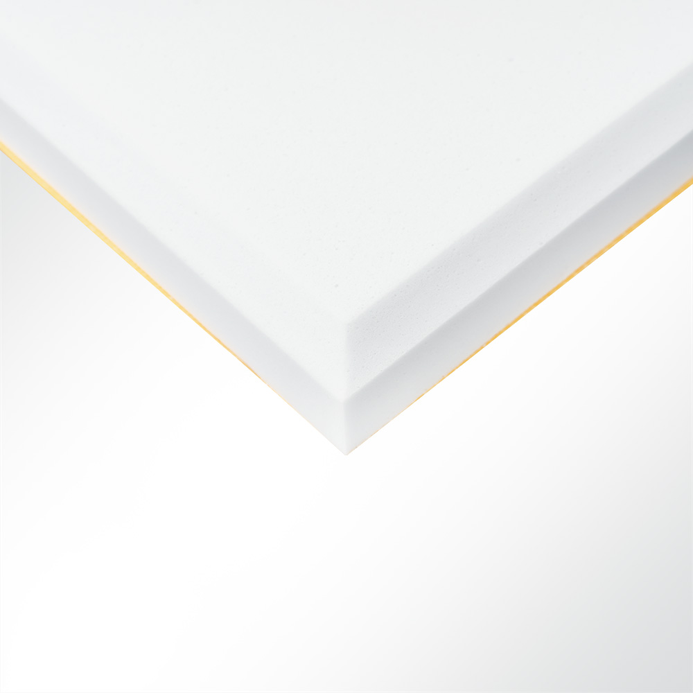 Artikelbild Schallabsorber Basotect® 100x50x3cm weiß selbstklebend 45° Fase Schallschutz Schalldämmung für Wand und Decke