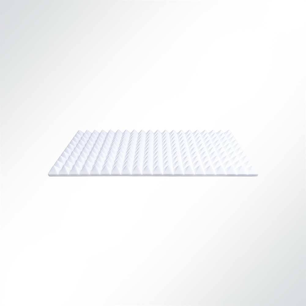 Artikelbild Basotect® Pyramidenschaum Noppenschaum weiß 1000x500x30mm Schallabsorber Schallschutz Schalldämmung für Wand und Decke