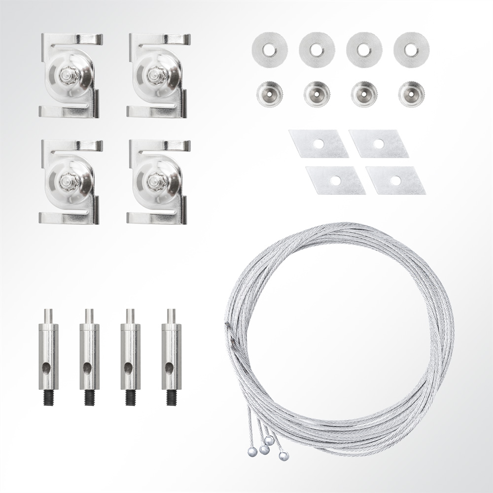 Artikelbild QP Deckenclips für Rasterdecken mit Abhängeset 4x Nutenstein