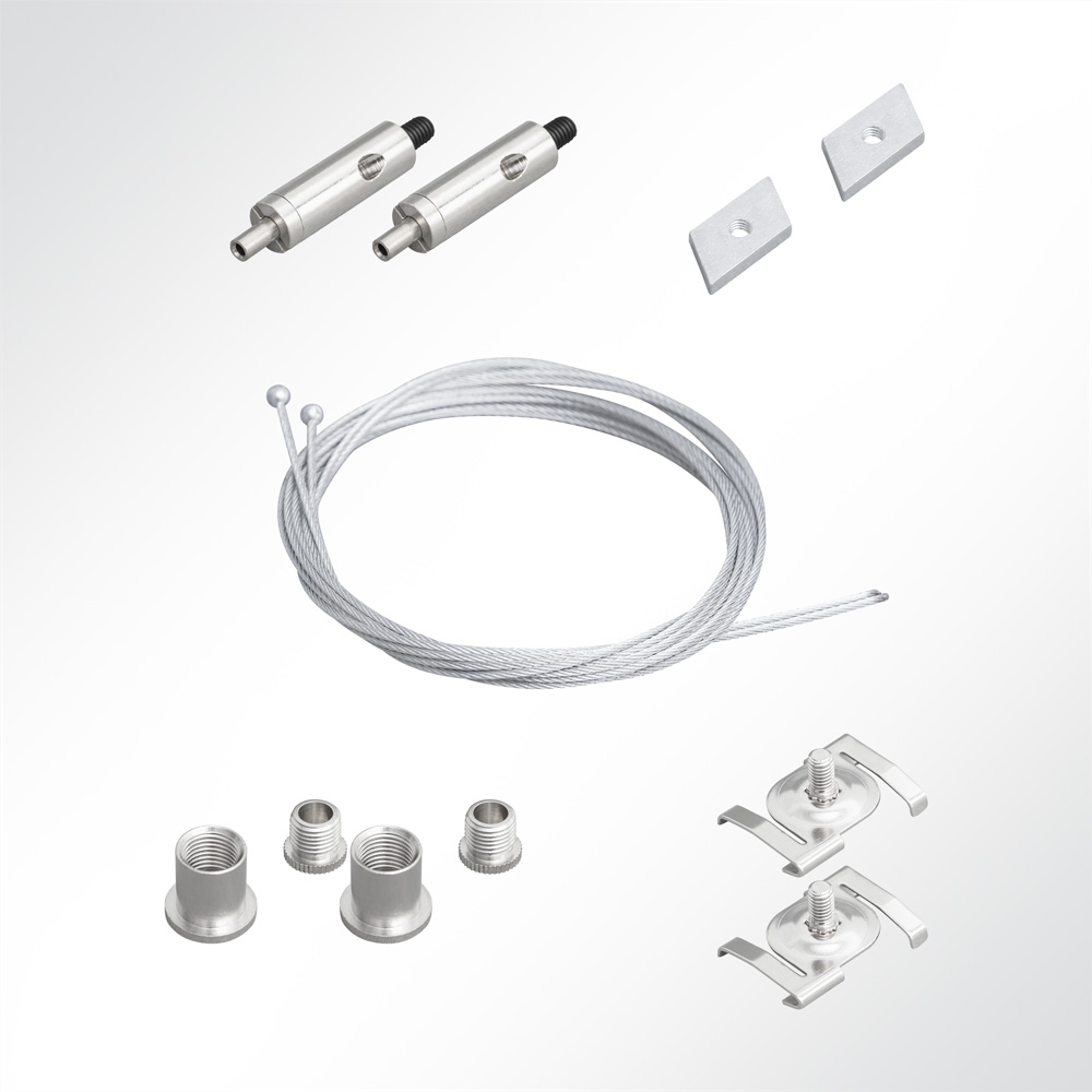 Artikelbild QP Deckenclips für Rasterdecken mit Abhängeset 2x Nutenstein