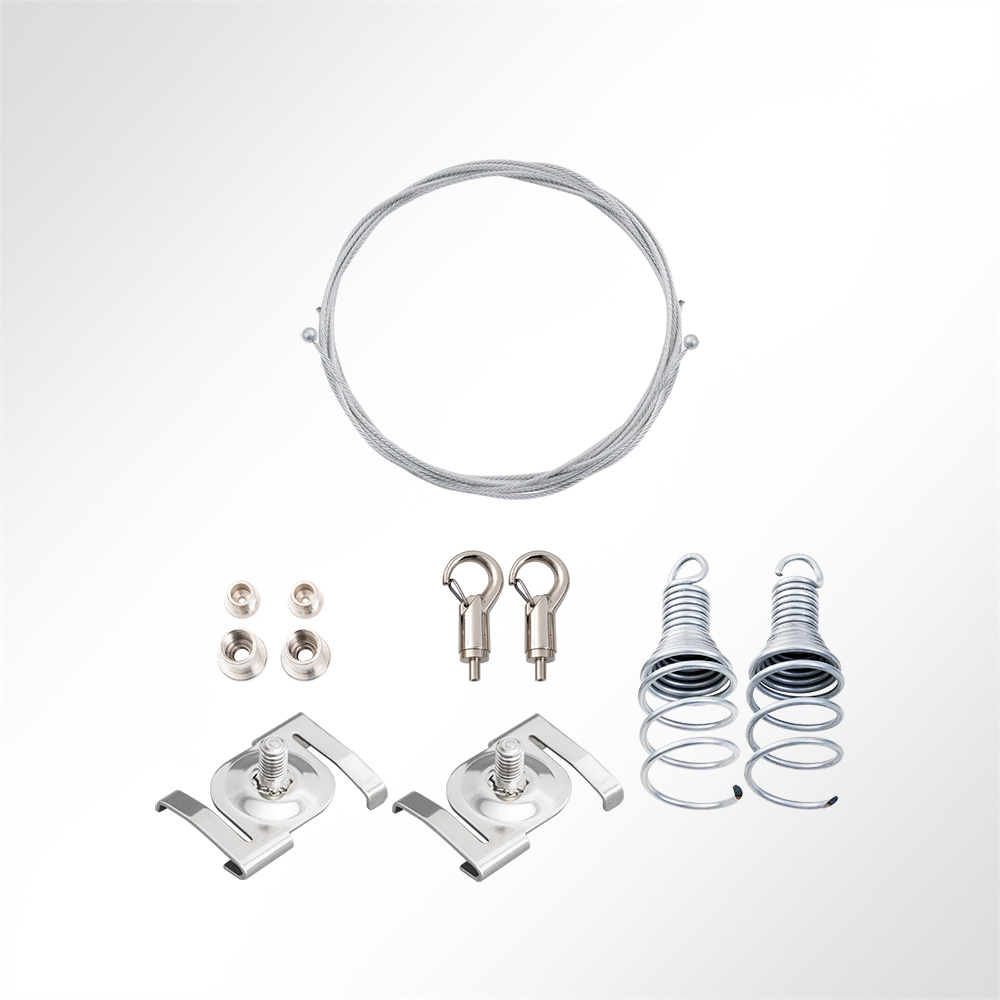 Artikelbild QP Deckenclips für Rasterdecken mit Abhängeset 2x Spirale