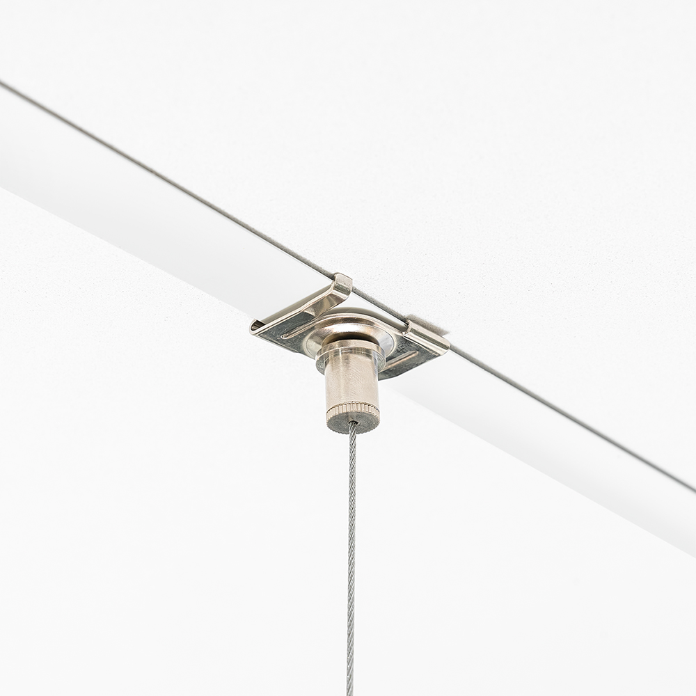 Artikelbild QP Schaumstoff aus Basotect® Kreis mit Abhängeset D: 500mm weiß