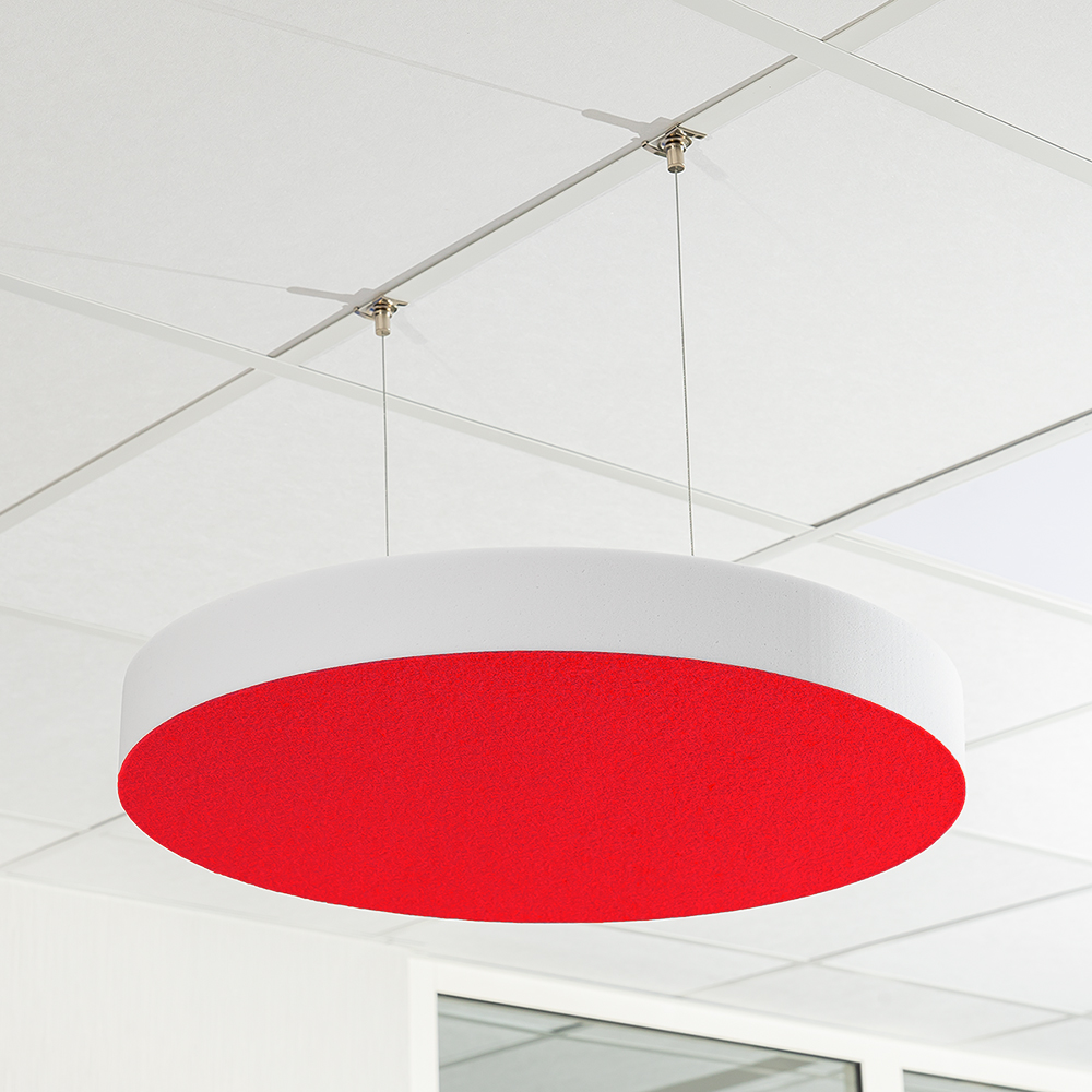 Artikelbild QP Schallabsorber Basotect® Kreis 600mm Camira Blazer Oriel mit Abhängeset