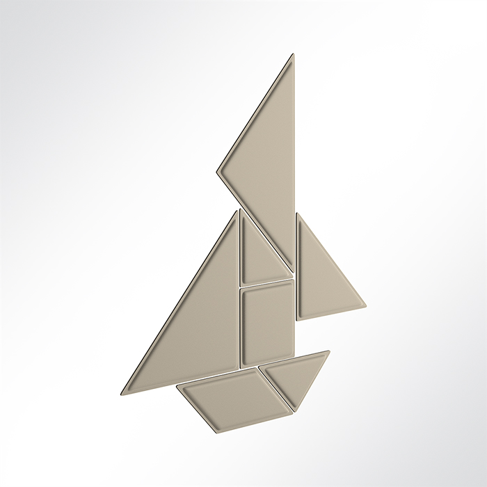 QP Tangram Akustikpaneele Akustikplatten Schallabsorber mit Montage-Kit