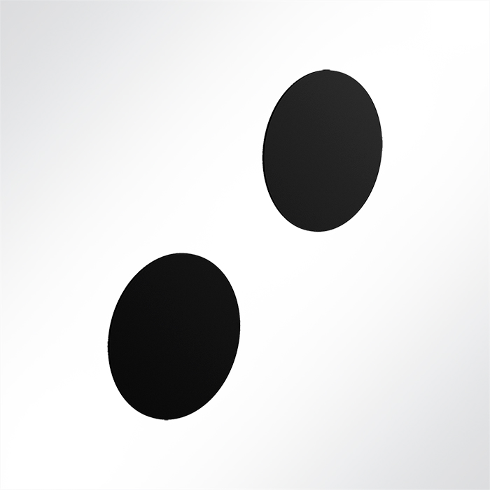 QP Akustikpaneele Wall & Ceiling Support 2 Klettkreise Ø85mm für glatte Oberflächen