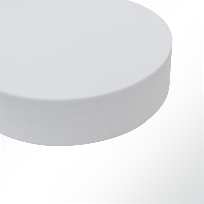 Kreis aus Schaumstoff Basotect® hellgrau