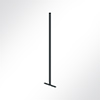 Vorschau QP Akustikpaneele Pole-Mode Stange Ø4cm Höhe 140cm Fuß L: 34cm Schwarz 7016 Schwarz 7016
