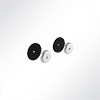 Vorschau QP Akustikpaneele Wall & Ceiling Support 2 Klettkreise Ø85mm für ungleiche Oberflächen Blau 5005 Schwarz 9005