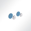 Vorschau QP Akustikpaneele Wall & Ceiling Support 2 Klettkreise Ø85mm für ungleiche Oberflächen Blau 5005 Blau 5009