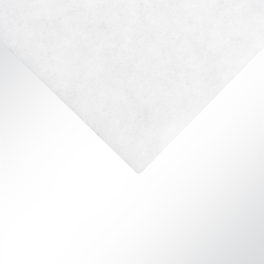 Artikelbild Kaschierte Polsterwatte klettfähig weiß 100g/m² Breite 150cm Stärke 10mm