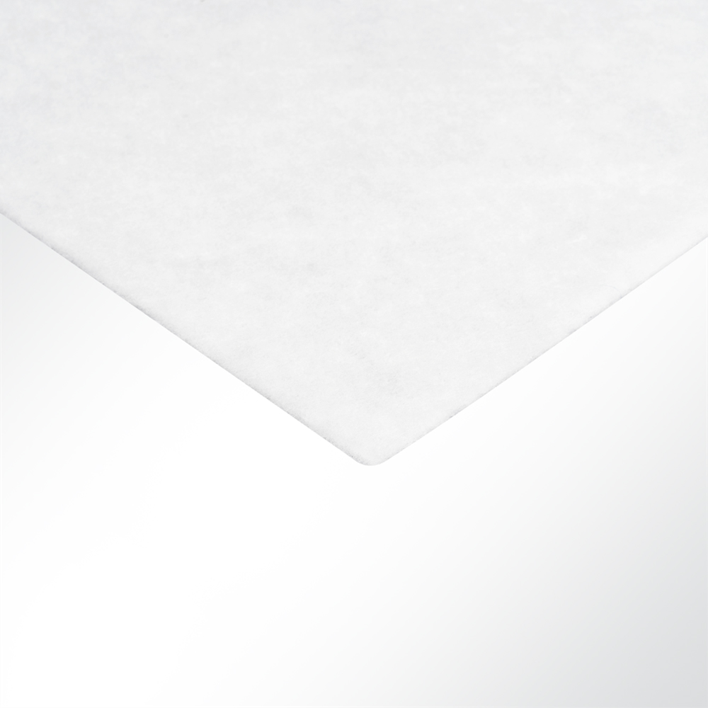 Artikelbild Kaschierte Polsterwatte klettfähig weiß 100g/m² Breite 150cm Stärke 10mm