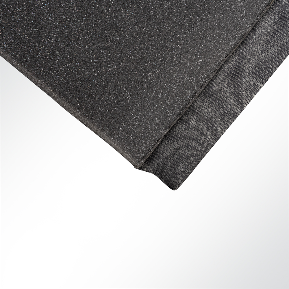 Artikelbild Velours Auto Schaumstoff anthrazit kaschiert 10mm schwarz Breite 150cm