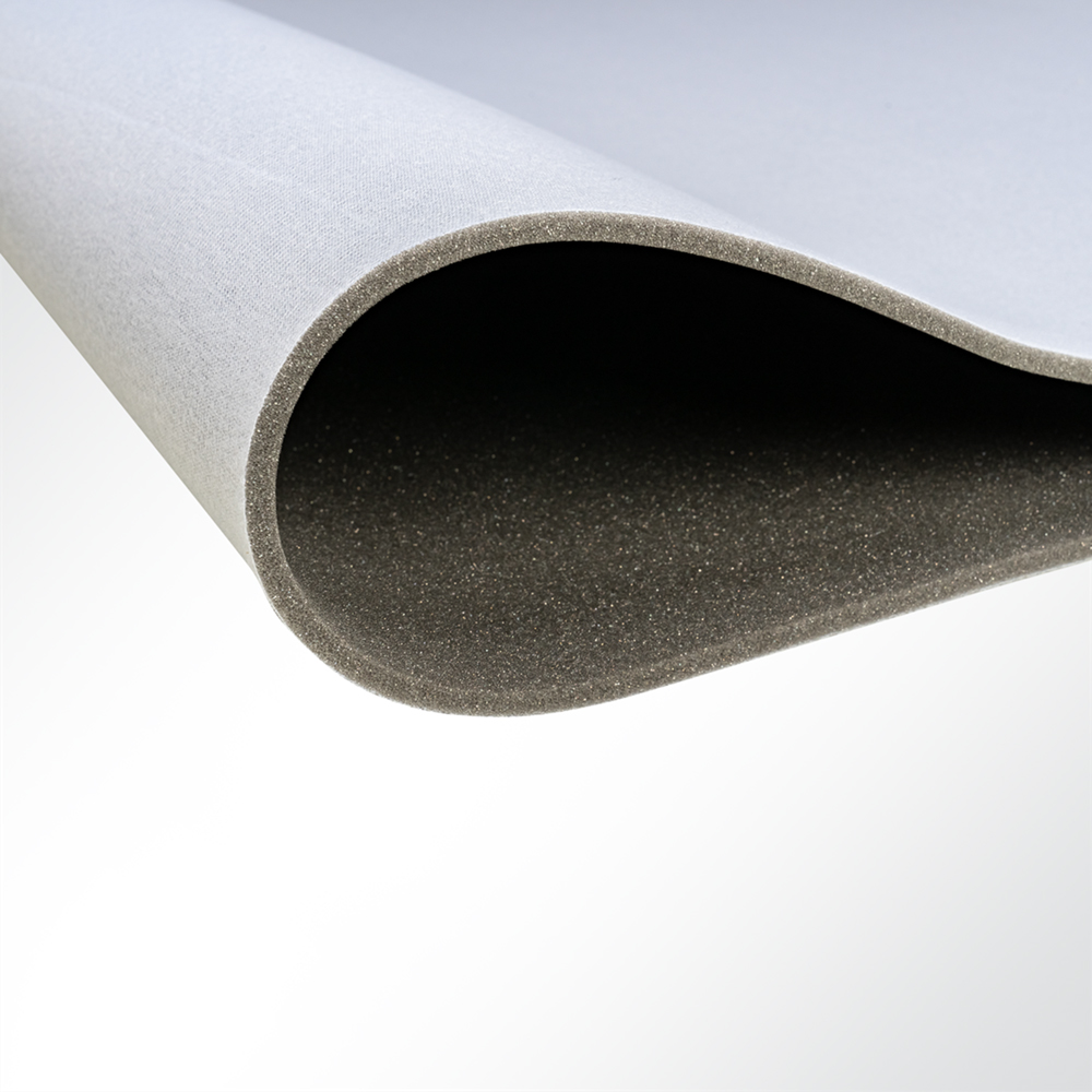 Artikelbild Auto Schaumstoff RG 25 anthrazit kaschiert weiß 5mm Breite 150cm