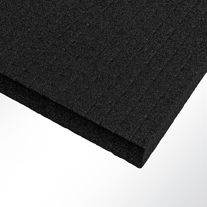 Plastazote® LD29 PE-Rasterschaumstoff 500x330x30mm schwarz