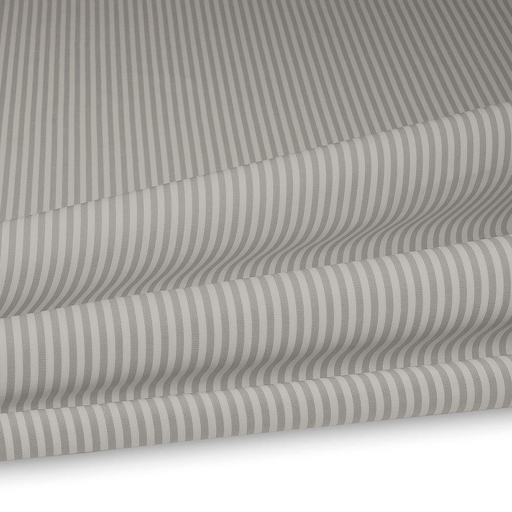 Artikelbild Outdoor Polsterstoff Streifen 5mm für Gartenmöbel, Kissen Breite 160cm 240g/m² Weiss/Grau