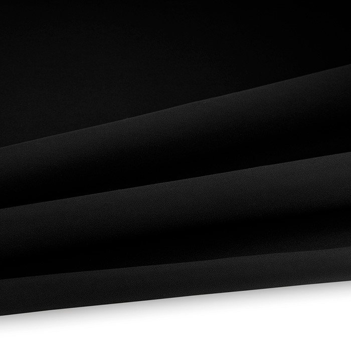 Outdoor Polsterstoff Uni für Gartenmöbel, Kissen Breite 160cm 240g/m² Schwarz