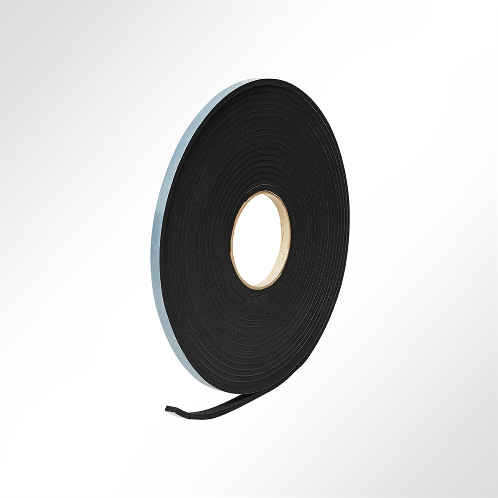 Artikelbild EPDM Zellkautschuk Dichtungsband einseitig selbstklebend Länge 10 Meter Dicke 5mm Breite 9mm VE 5 Rollen