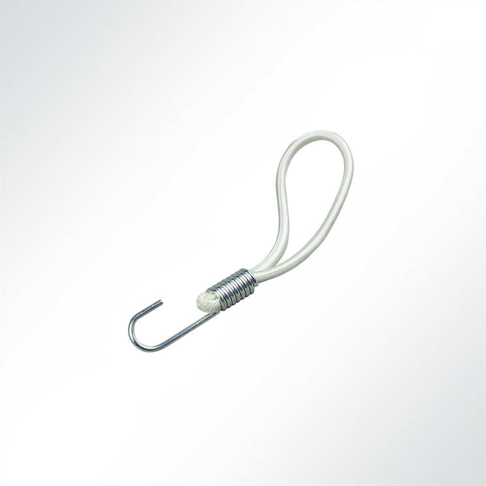 Artikelbild Expanderschlingen Planenspanner mit Spiralhaken 20cm weiß