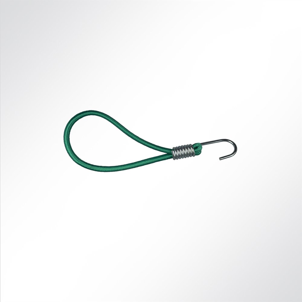 Artikelbild Expanderschlingen Planenspanner mit Spiralhaken 20cm grün