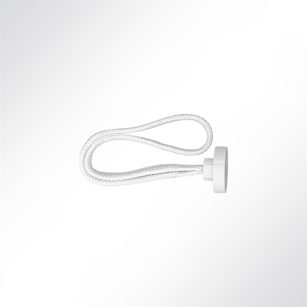 Artikelbild Spanngummi mit Knopf weiß/weiß 250mm