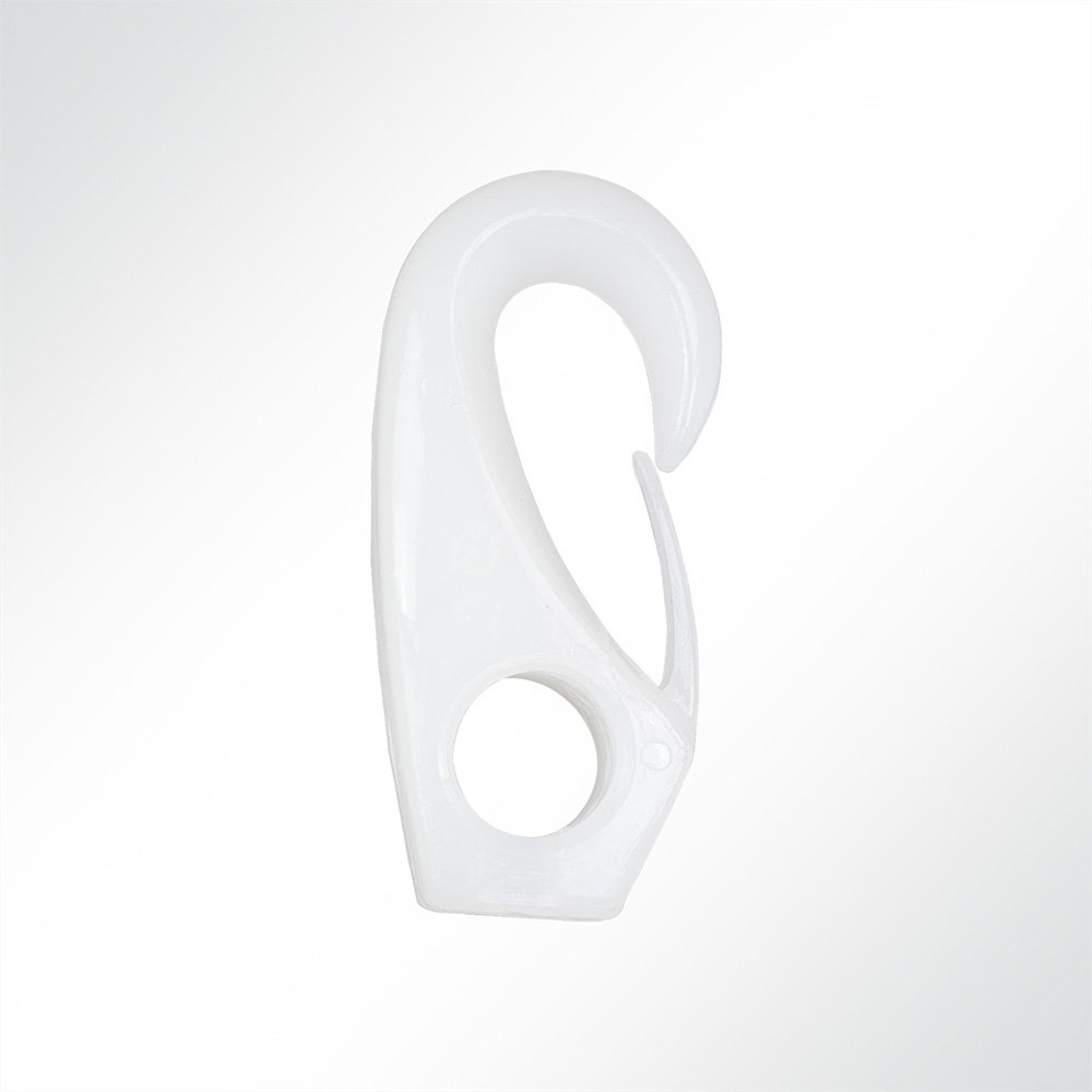 Artikelbild Kunststoff Karabinerhaken weiß