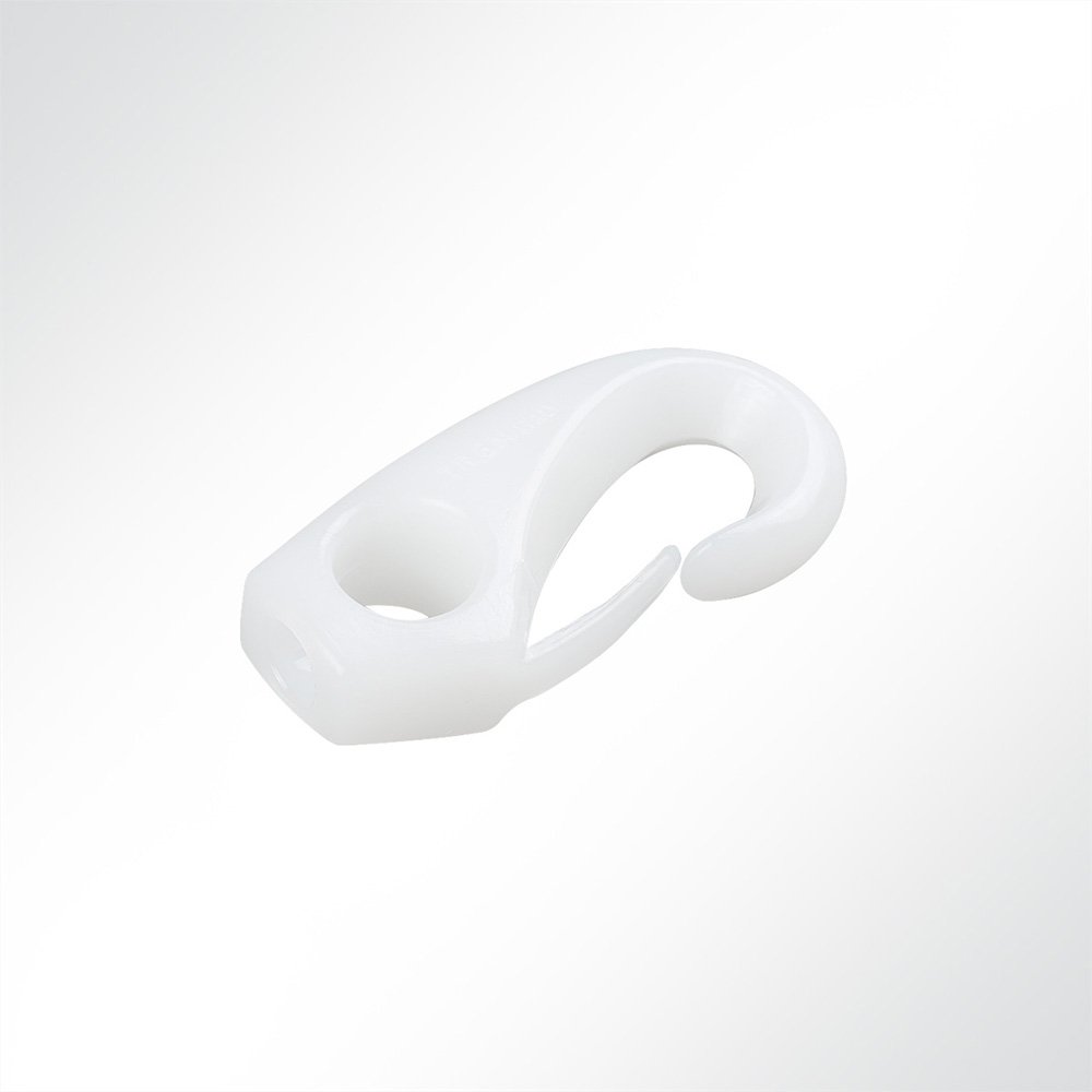 Artikelbild Kunststoff Karabinerhaken weiß