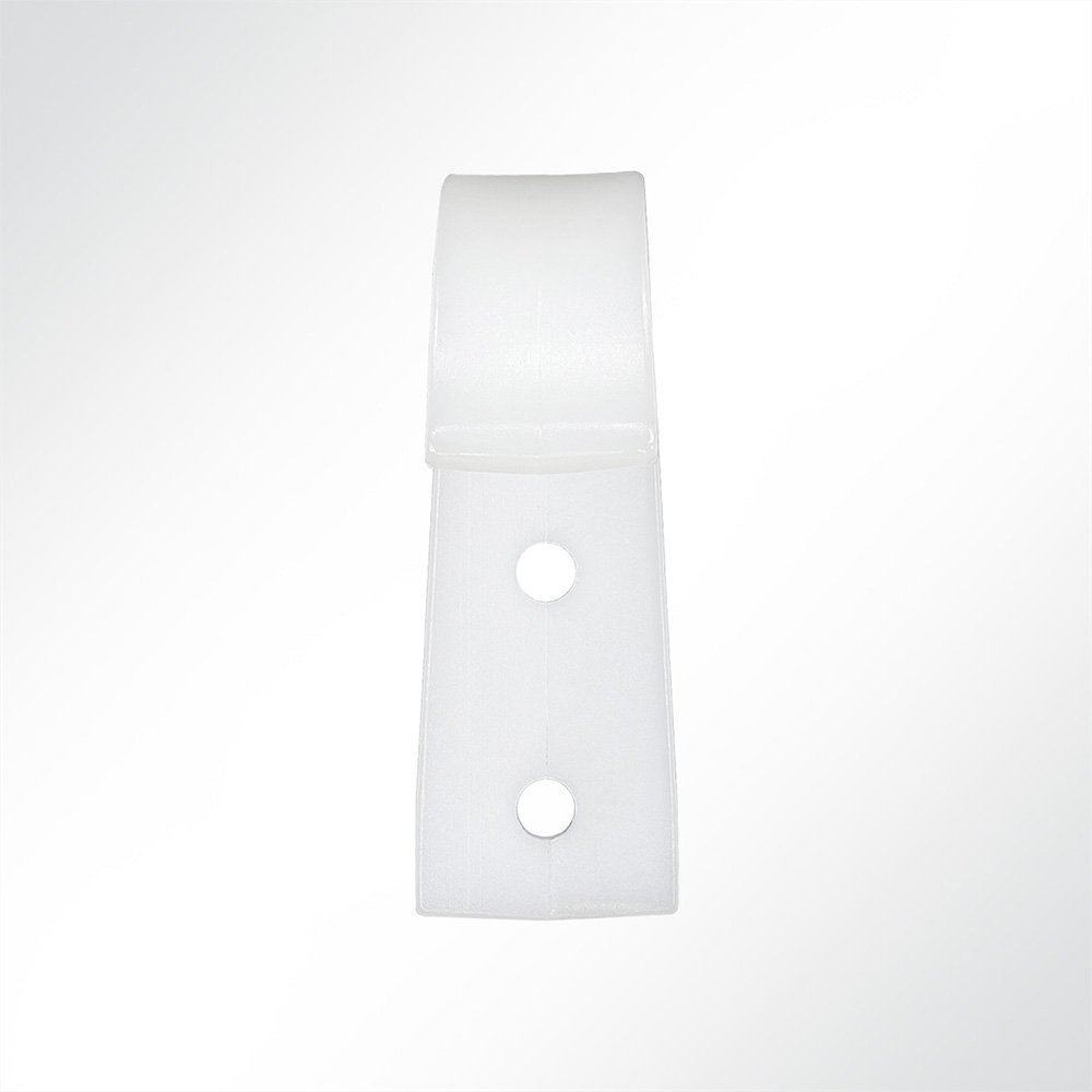 Artikelbild Planenhaken Kunststoff offen weiß 60x22