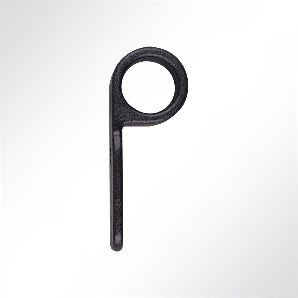 Artikelbild Planenhaken geschlossen für Ø 4-12mm Seil schwarz