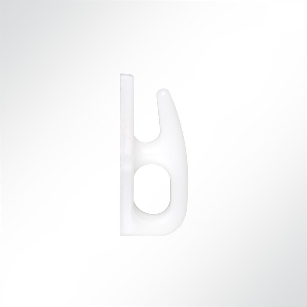 Artikelbild 2 Loch Planenhaken mit Ring aus Nylon weiß