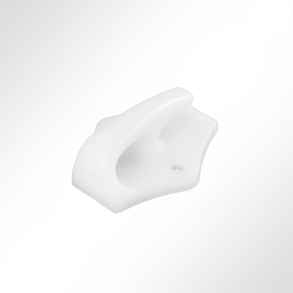 Artikelbild 2 Loch Planenhaken mit Ring aus Nylon weiß