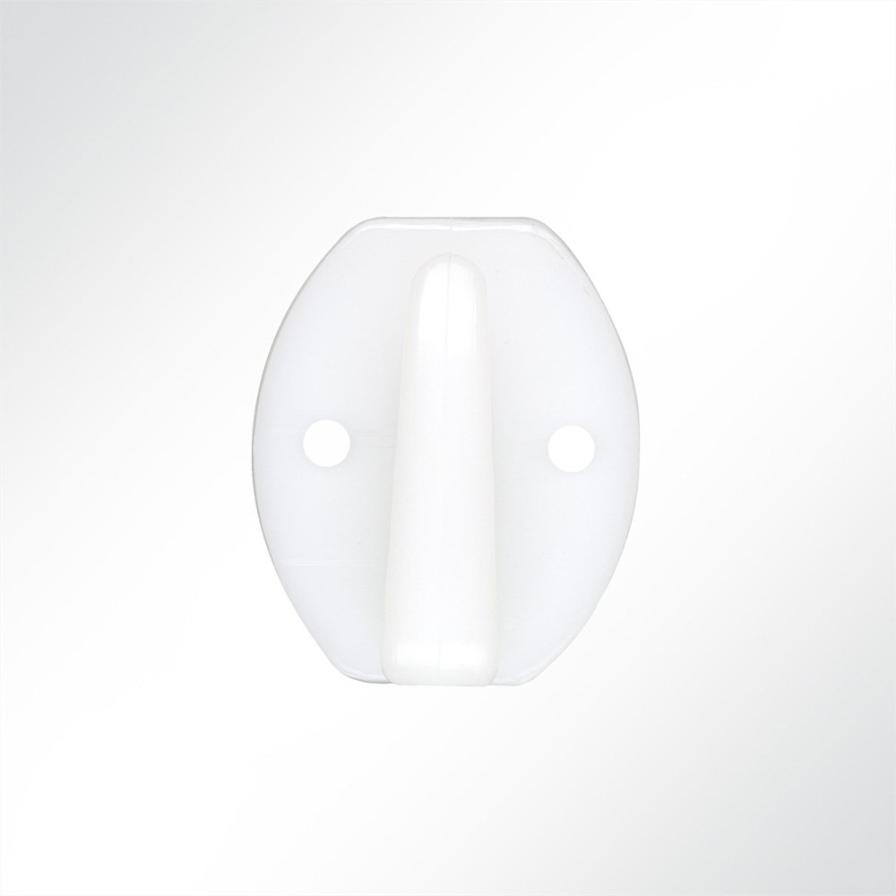 Artikelbild Kombi Nylonhaken mit Ring weiß