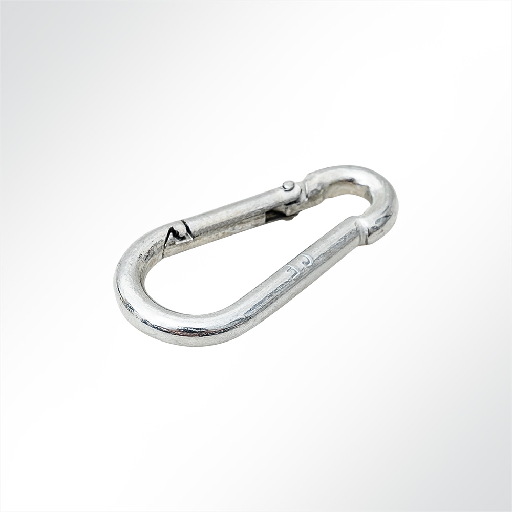 Artikelbild Karabinerhaken Stahl verzinkt 4x40mm DIN 5299