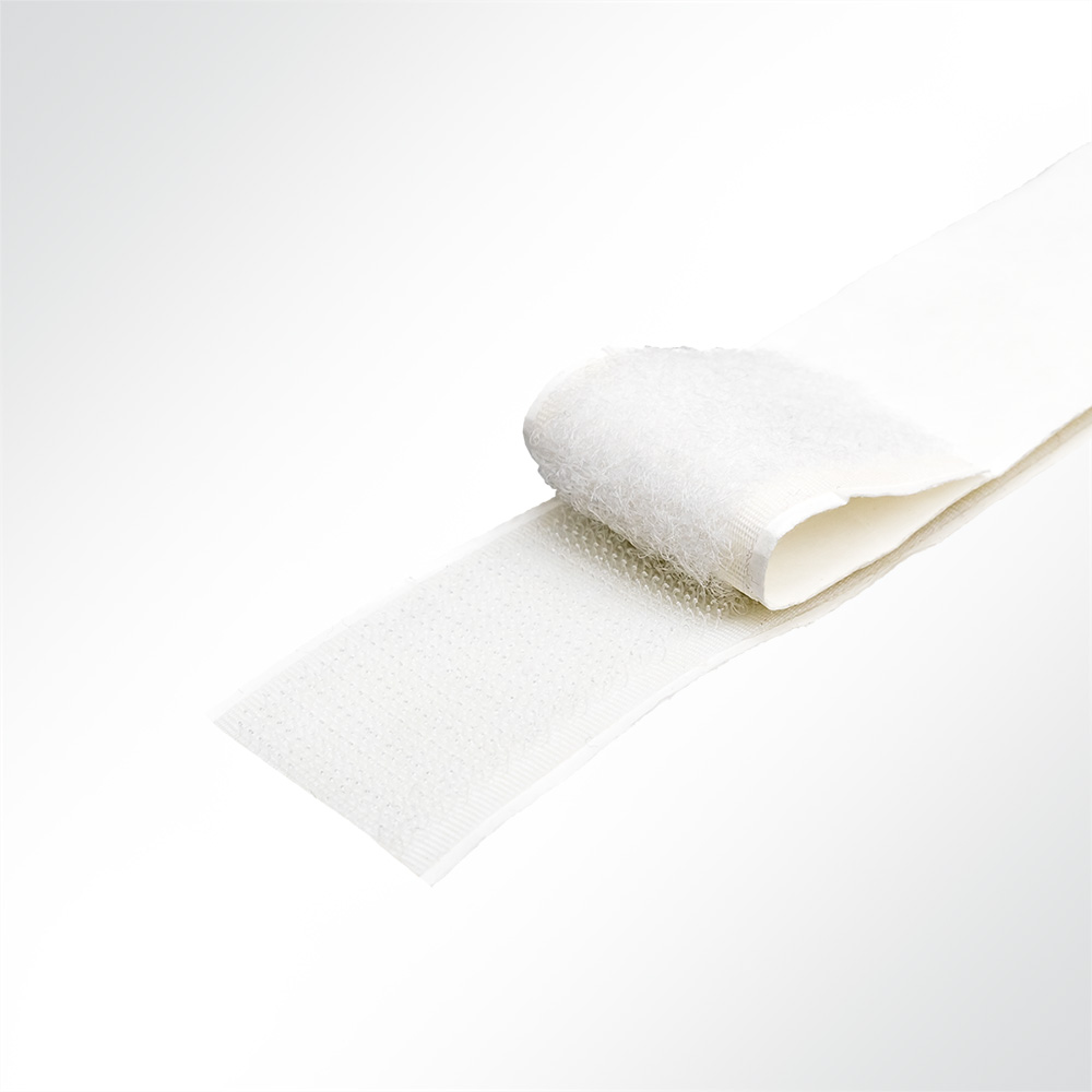 Artikelbild Klettband Haken- und Flauschband selbstklebend Hotmelt weiß - Breite 20mm