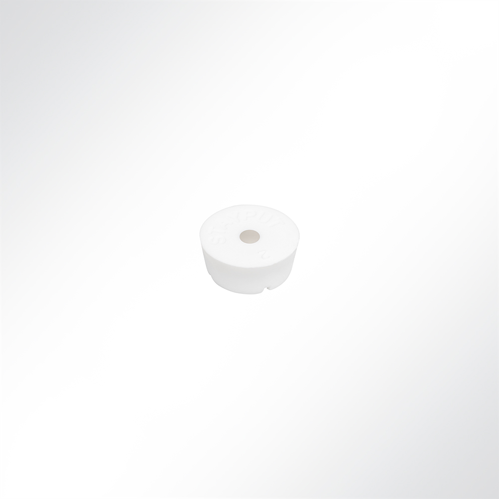 Artikelbild Druckknopf Nylon Kugel weiß