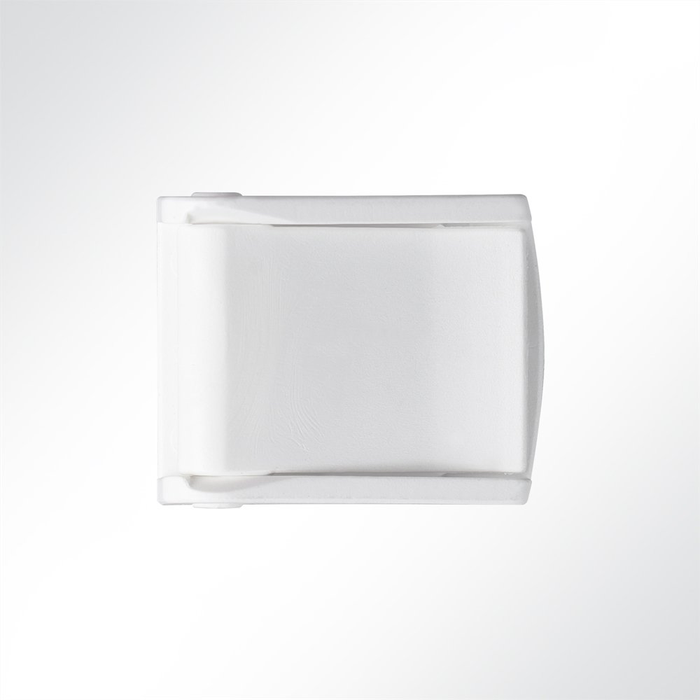 Artikelbild Kunststoff Klemmschnalle gezahnt 25mm weiß