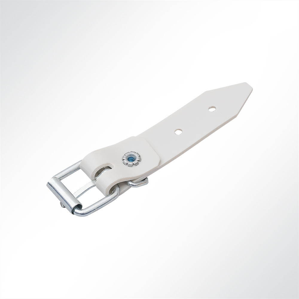 Artikelbild Schnallkappe Riemen Rollschnalle für Anhänger-Planen hellgrau