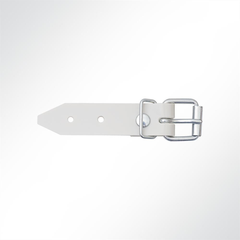 Artikelbild Schnallkappe Riemen Rollschnalle für Anhänger-Planen hellgrau