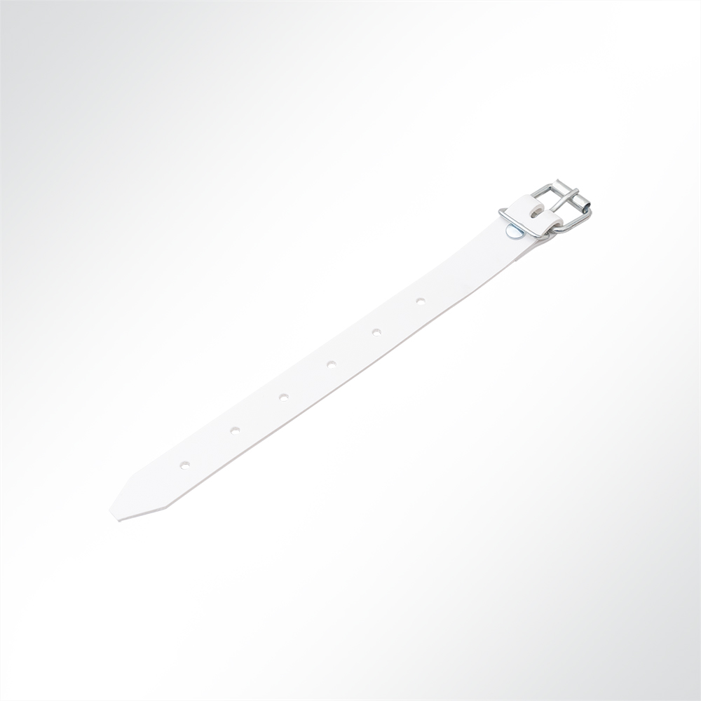 Artikelbild Schnallriemen mit Rollschnalle für Planen Weiß, Länge 250mm