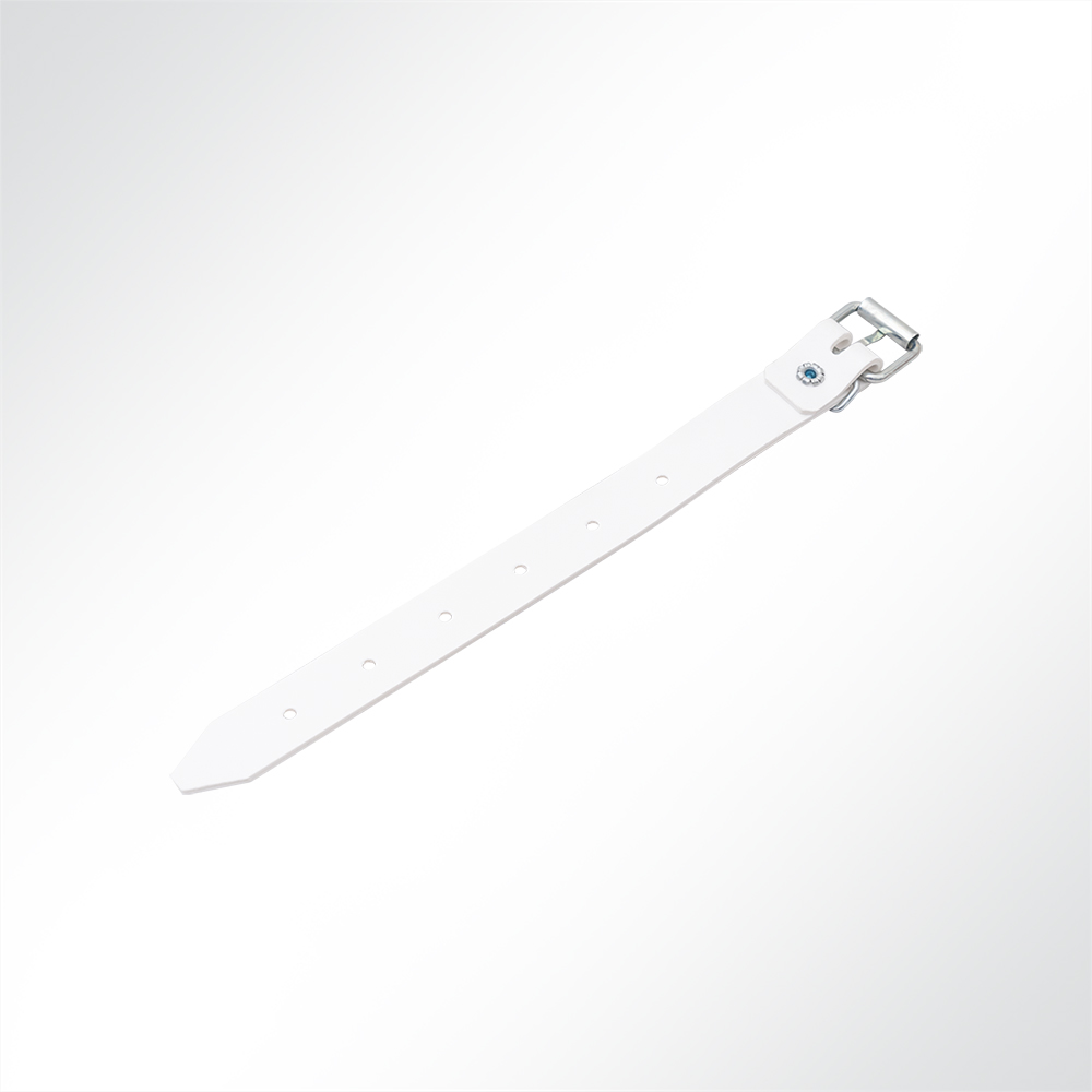 Artikelbild Schnallriemen mit Rollschnalle für Planen Weiß, Länge 250mm