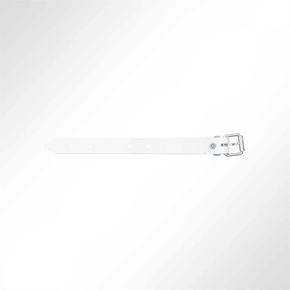 Artikelbild Schnallriemen mit Rollschnalle für Planen Weiß, Länge 250mm