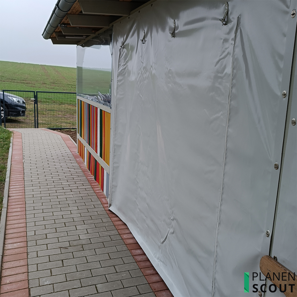 Artikelbild Schnallriemen mit Rollschnalle für Planen Weiß, Länge 250mm