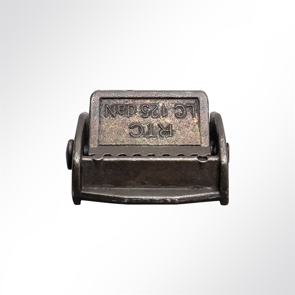 Artikelbild Verzinkte Klemmschnalle Gurtschnalle 25mm, 250kg schwarz