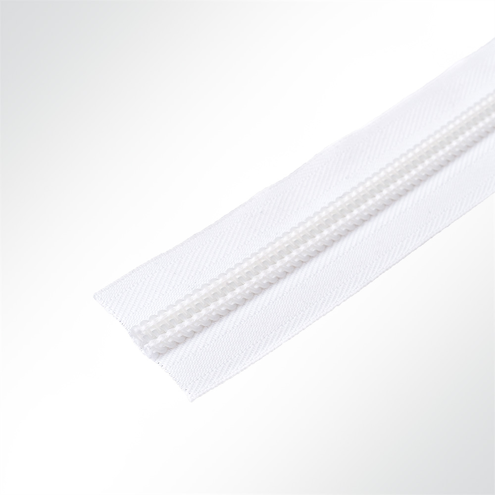 Artikelbild YKK® Spiralreißverschluß, 10mm Spiralbreite, 40mm Gesamtbreite, Weiß